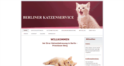 Desktop Screenshot of berlinerkatzenservice.de