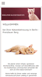Mobile Screenshot of berlinerkatzenservice.de